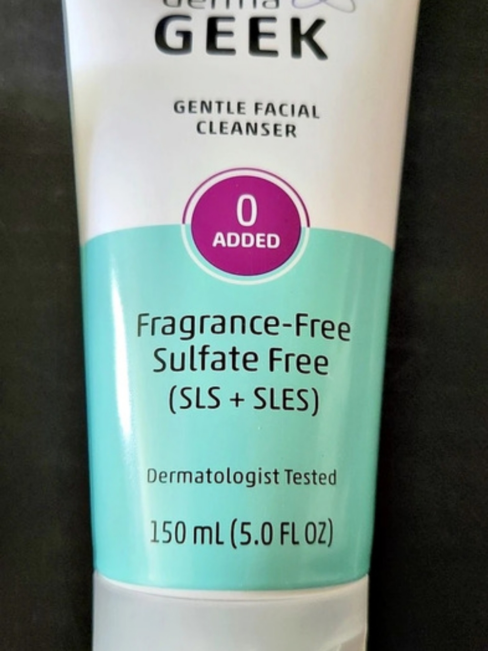 derma GEEK Gentle Facial Cleanser Fragrance-Free Facial Cleanser 150 mL NWT